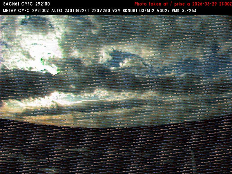 Web Cam image of Fredericton Airport (West)