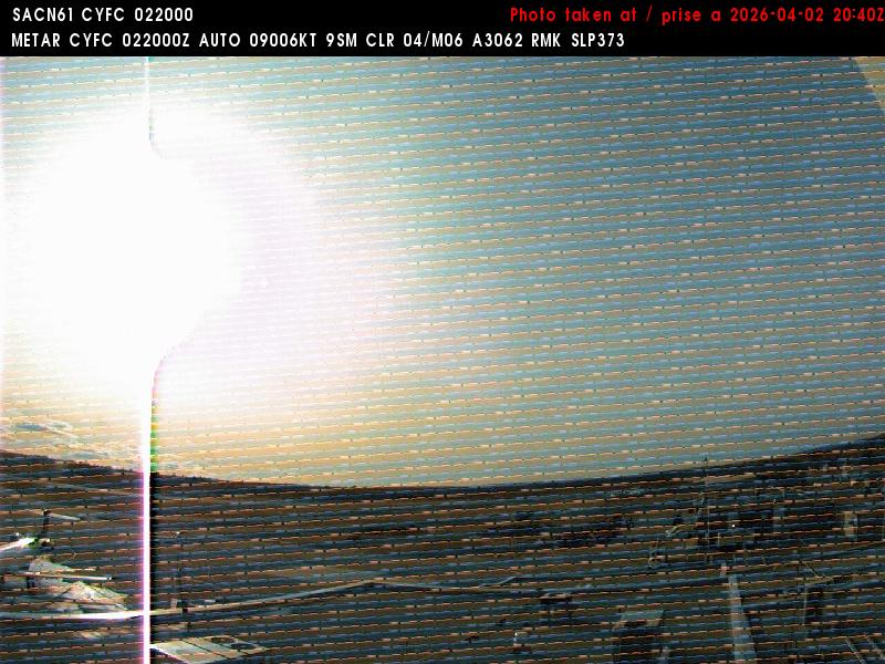 Web Cam image of Fredericton Airport (West)