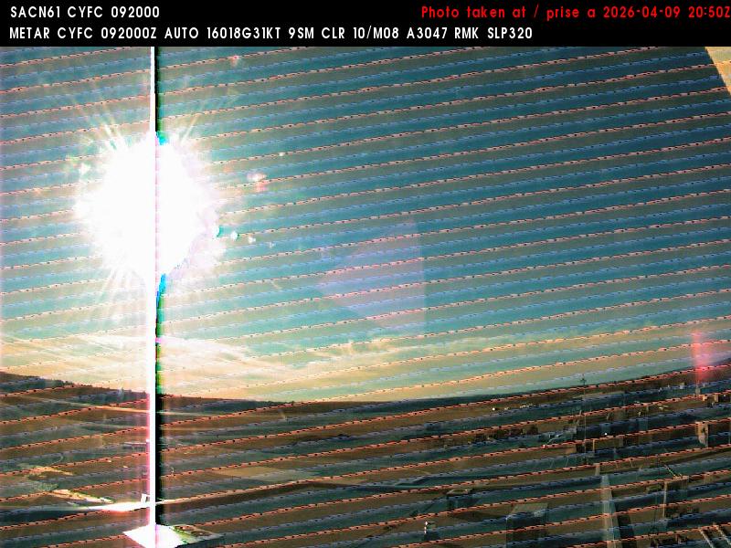 Web Cam image of Fredericton Airport (West)