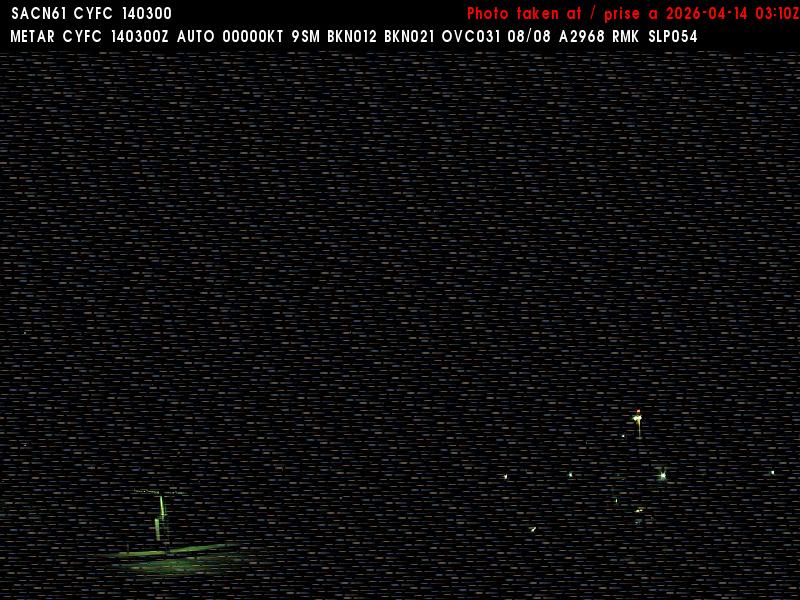 Web Cam image of Fredericton Airport (West)