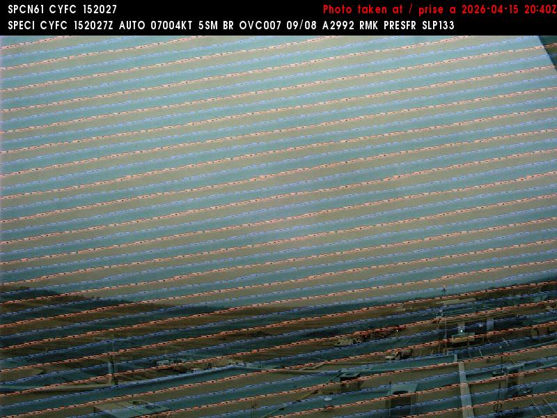 Web Cam image of Fredericton Airport (West)