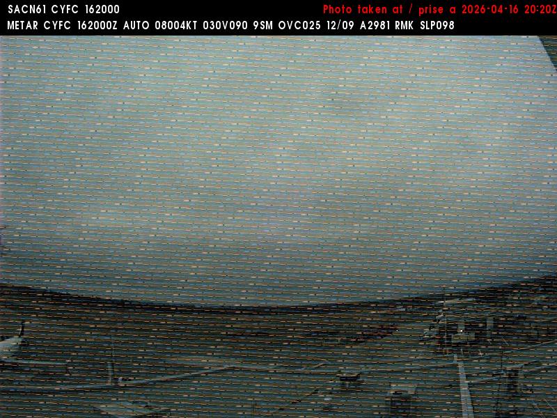 Web Cam image of Fredericton Airport (West)