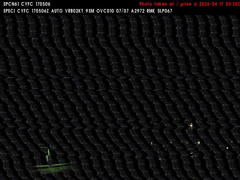 Web Cam image of Fredericton Airport (West)