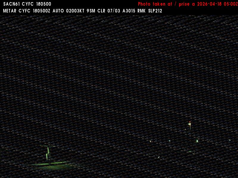 Web Cam image of Fredericton Airport (West)