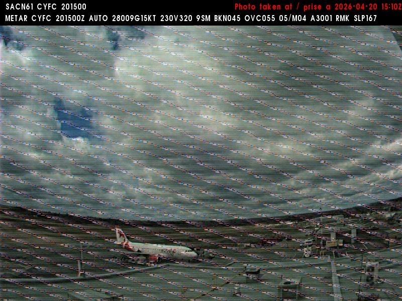 Web Cam image of Fredericton Airport (West)