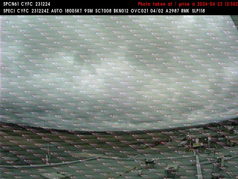 Web Cam image of Fredericton Airport (West)