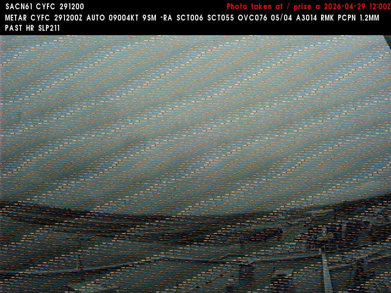 Web Cam image of Fredericton Airport (West)