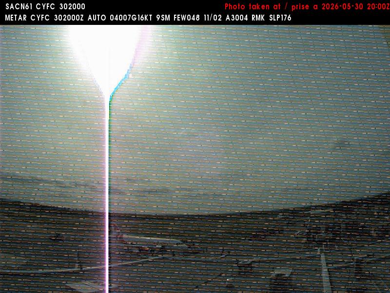 Web Cam image of Fredericton Airport (West)