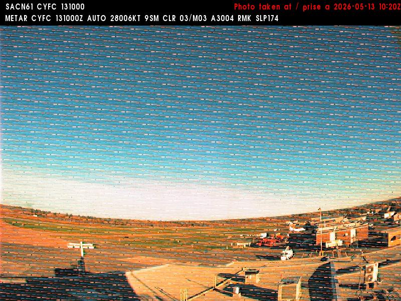 Web Cam image of Fredericton Airport (West)