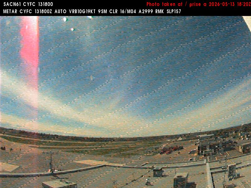 Web Cam image of Fredericton Airport (West)
