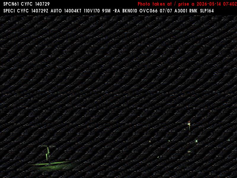 Web Cam image of Fredericton Airport (West)