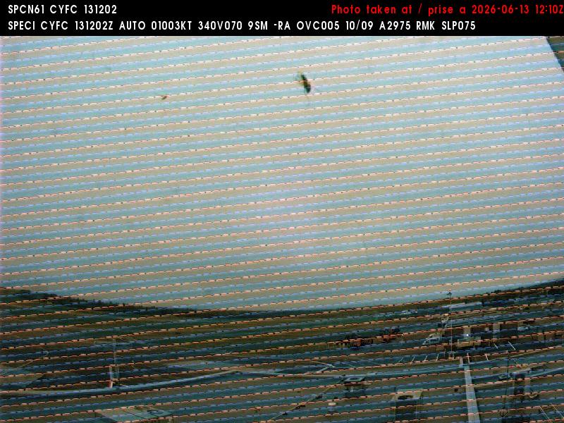 Web Cam image of Fredericton Airport (West)