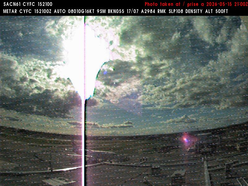 Web Cam image of Fredericton Airport (West)