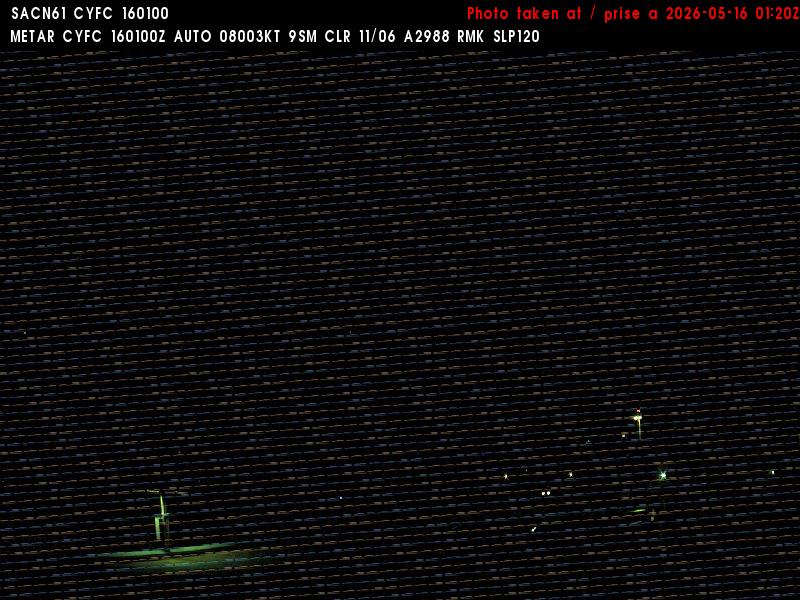 Web Cam image of Fredericton Airport (West)