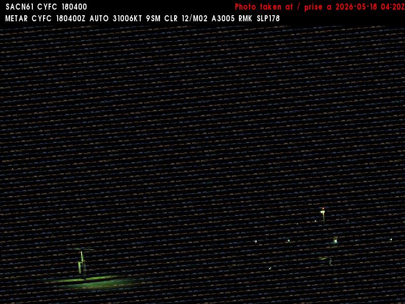 Web Cam image of Fredericton Airport (West)