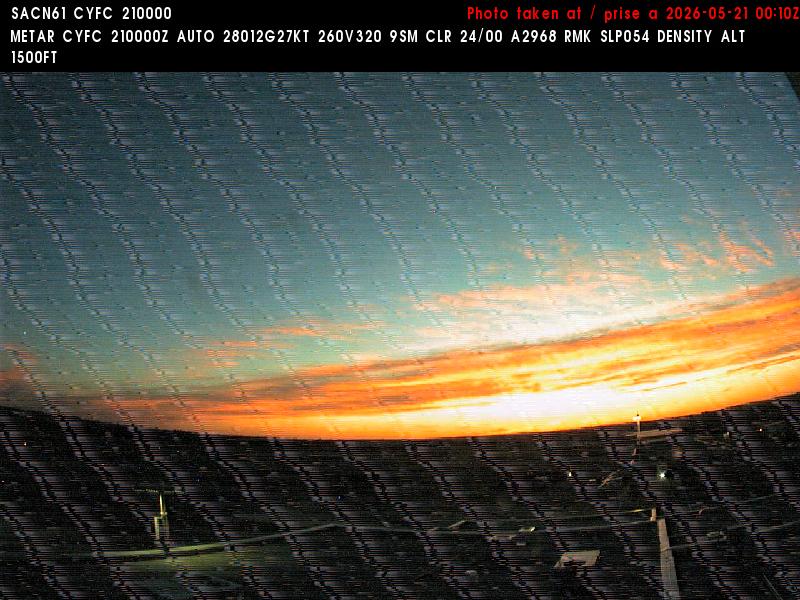 Web Cam image of Fredericton Airport (West)