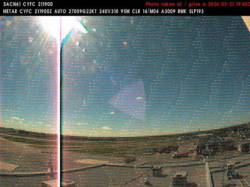 Web Cam image of Fredericton Airport (West)