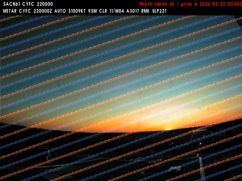 Web Cam image of Fredericton Airport (West)