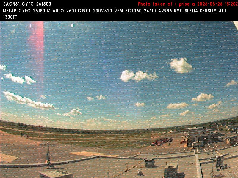 Web Cam image of Fredericton Airport (West)