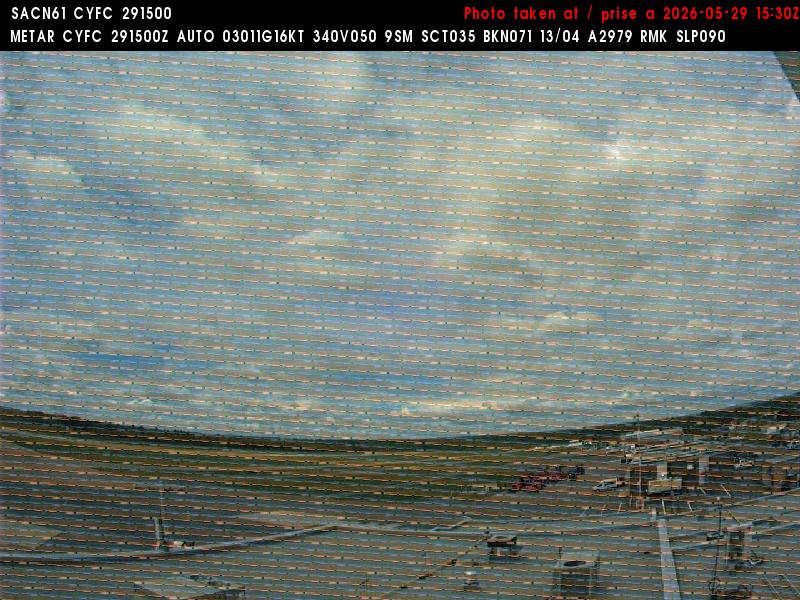 Web Cam image of Fredericton Airport (West)