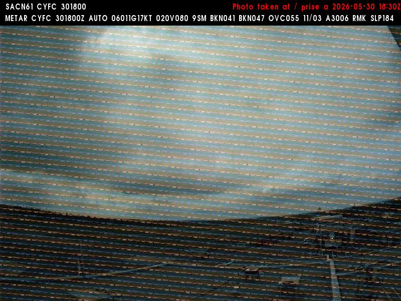 Web Cam image of Fredericton Airport (West)