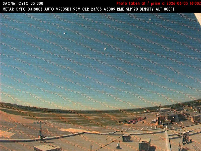 Web Cam image of Fredericton Airport (West)