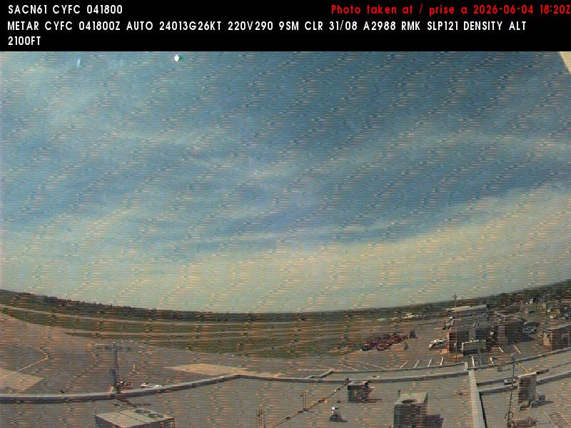 Web Cam image of Fredericton Airport (West)
