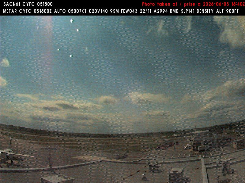 Web Cam image of Fredericton Airport (West)