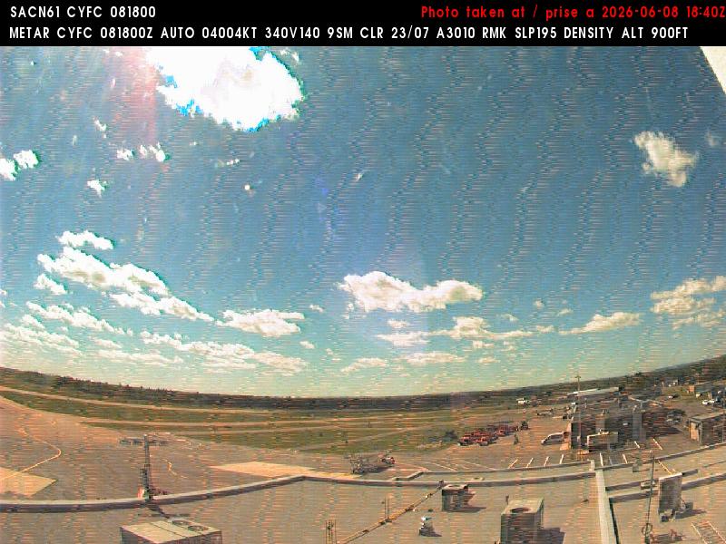 Web Cam image of Fredericton Airport (West)
