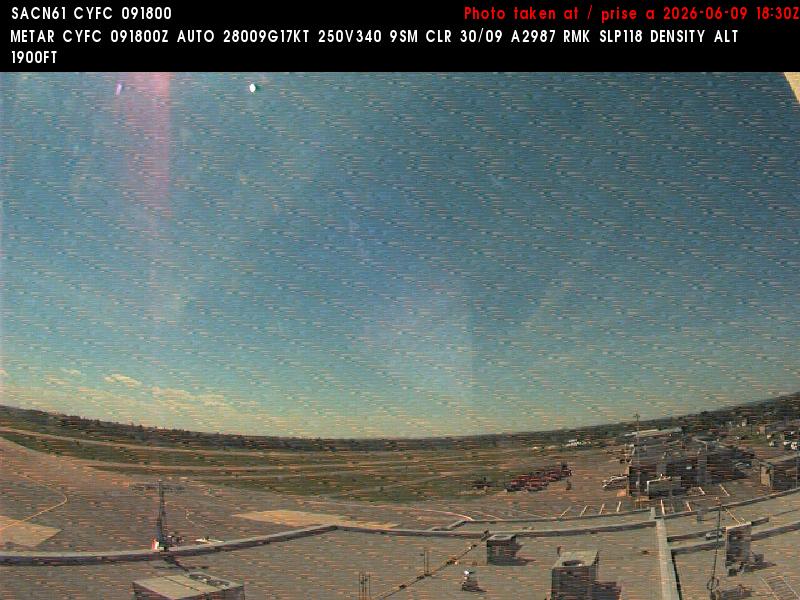 Web Cam image of Fredericton Airport (West)
