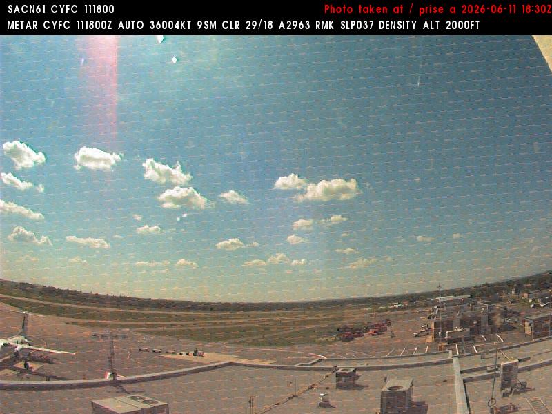 Web Cam image of Fredericton Airport (West)