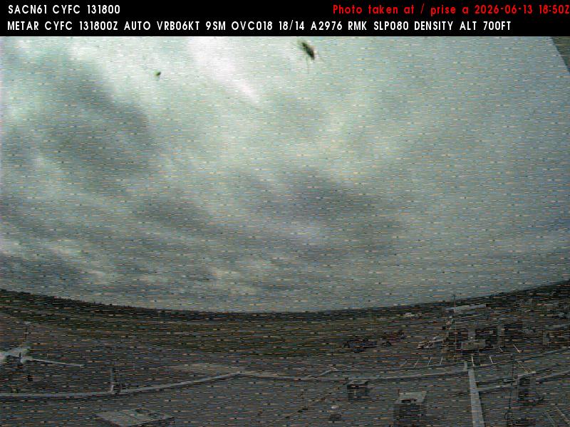 Web Cam image of Fredericton Airport (West)