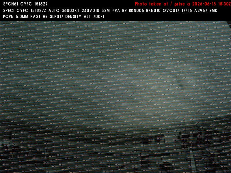 Web Cam image of Fredericton Airport (West)