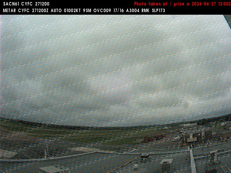 Web Cam image of Fredericton Airport (West)