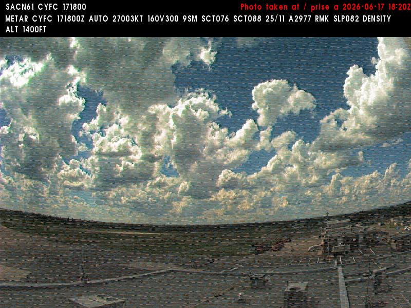 Web Cam image of Fredericton Airport (West)