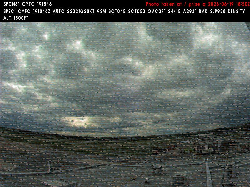 Web Cam image of Fredericton Airport (West)