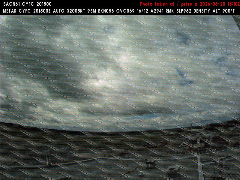 Web Cam image of Fredericton Airport (West)
