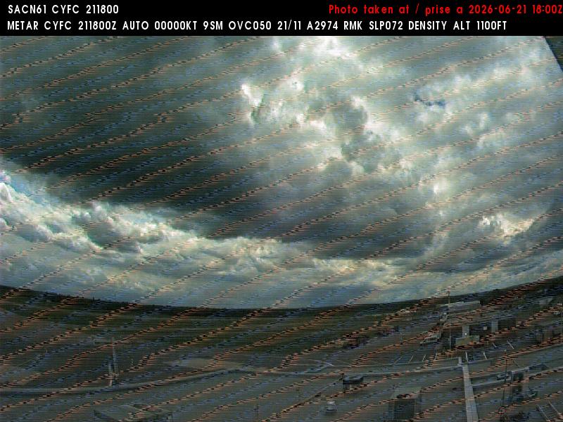 Web Cam image of Fredericton Airport (West)