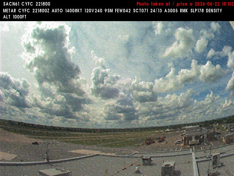 Web Cam image of Fredericton Airport (West)