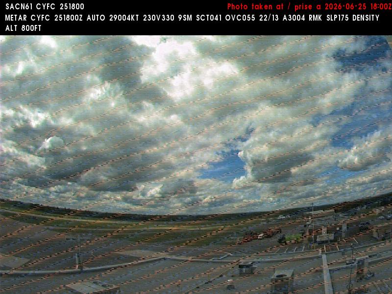 Web Cam image of Fredericton Airport (West)
