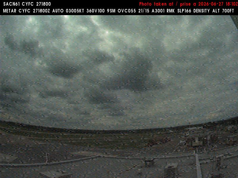 Web Cam image of Fredericton Airport (West)
