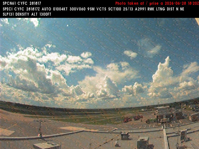 Web Cam image of Fredericton Airport (West)