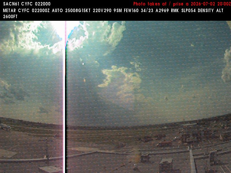 Web Cam image of Fredericton Airport (West)