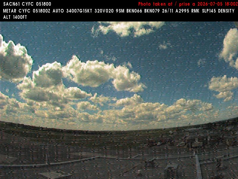 Web Cam image of Fredericton Airport (West)