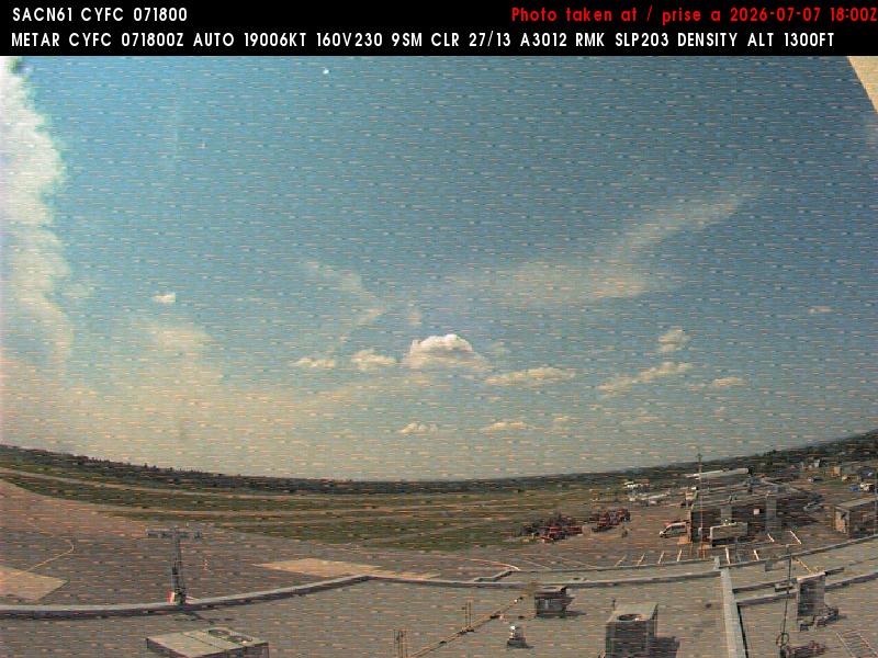 Web Cam image of Fredericton Airport (West)