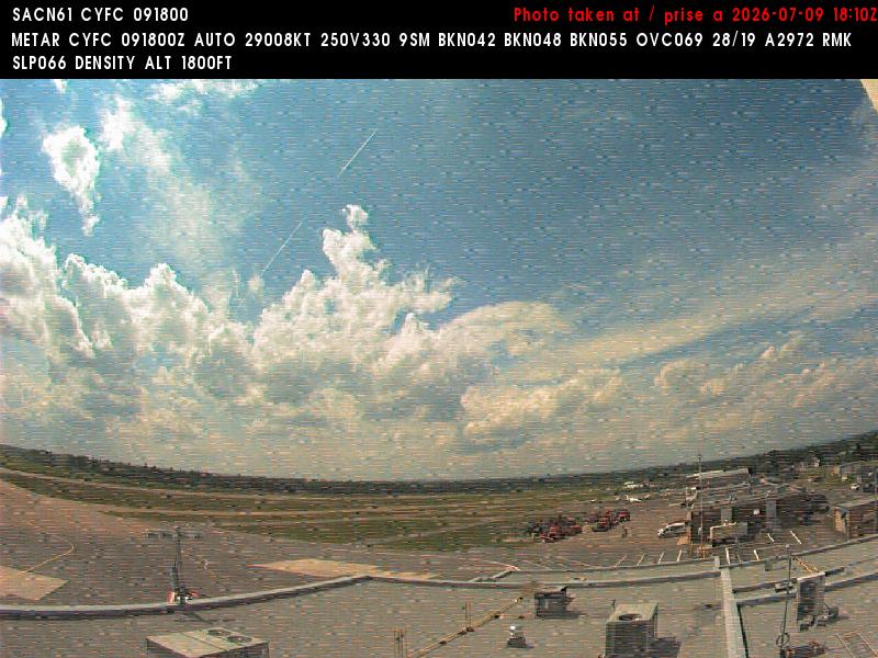 Web Cam image of Fredericton Airport (West)
