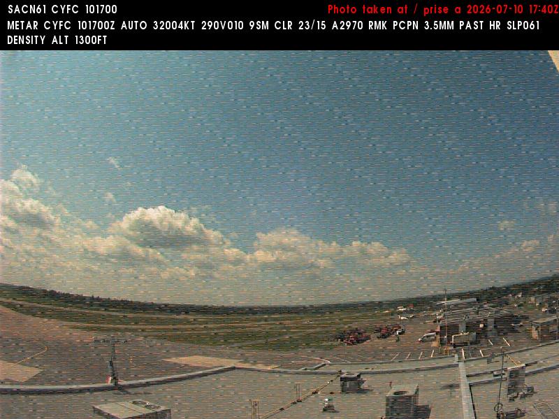 Web Cam image of Fredericton Airport (West)
