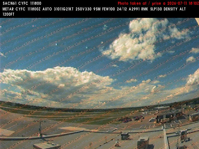Web Cam image of Fredericton Airport (West)