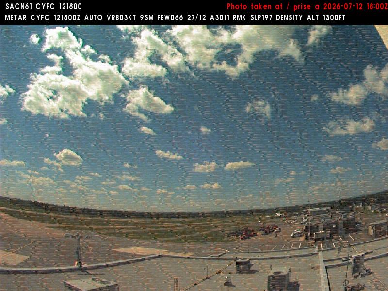 Web Cam image of Fredericton Airport (West)