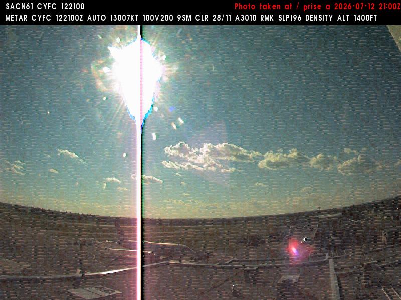 Web Cam image of Fredericton Airport (West)